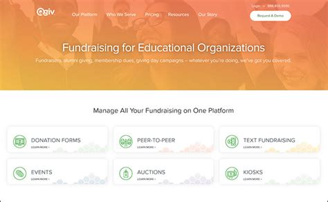 fundraising website software.